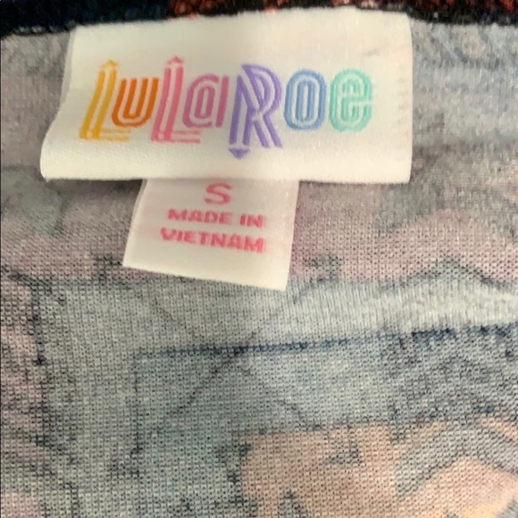 LuLaRoe Purple Geometric Print Tunic Top Small - Picture 7 of 9